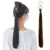 На Nippon TV Парик с кольцом для хвоста 2 типа, прямой японский черный [Представлен ZIP!] [АКВАДОЛЛ] А. JBK. wgt813-A-JBK