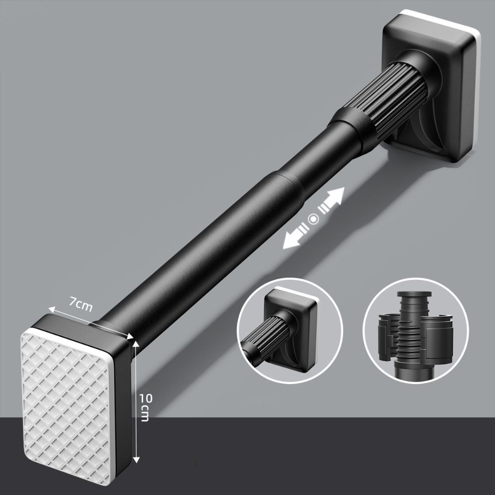 Carbon Steel Clothes Hanging Rail Stretchable Wardrobe Rod New Extendable Pole Bathroom