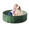 High-Strength Puppy Swim Bathtub Foldable Pool Dog Swimming Pool Portable Kids SwimPool with Drainage Hole Non-Slip Pet Cooling