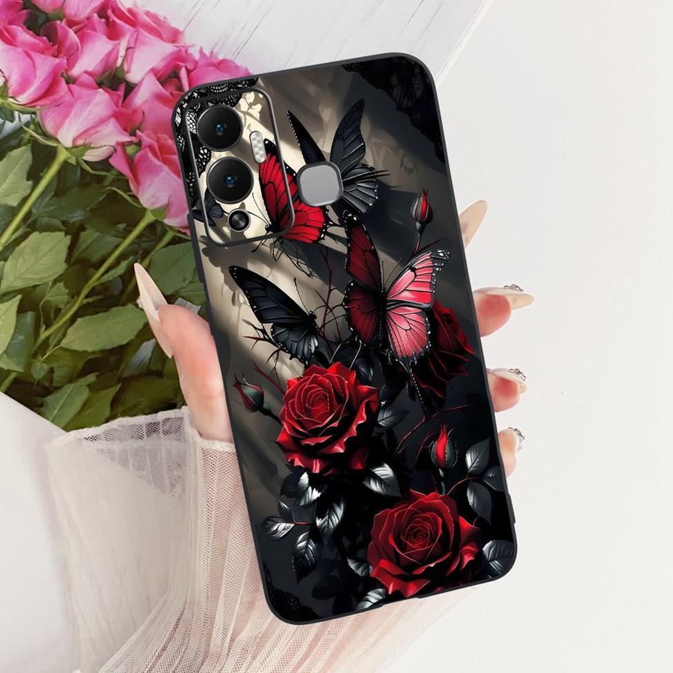 Чехол-крышка для Infinix Hot 12 Play Милый Кот Роскошная Мода Забавный Расписной Корпус Телефона Для Infinix X6816 X6816C