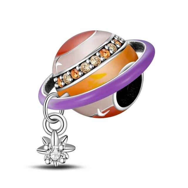 925 Серебряных Подвесок Планета Бабочка Для Паспорта Новый Оригинальный Браслет Изготовление Домашнего Торта Звезда Шарик Для Ювелирных Изделий DIY