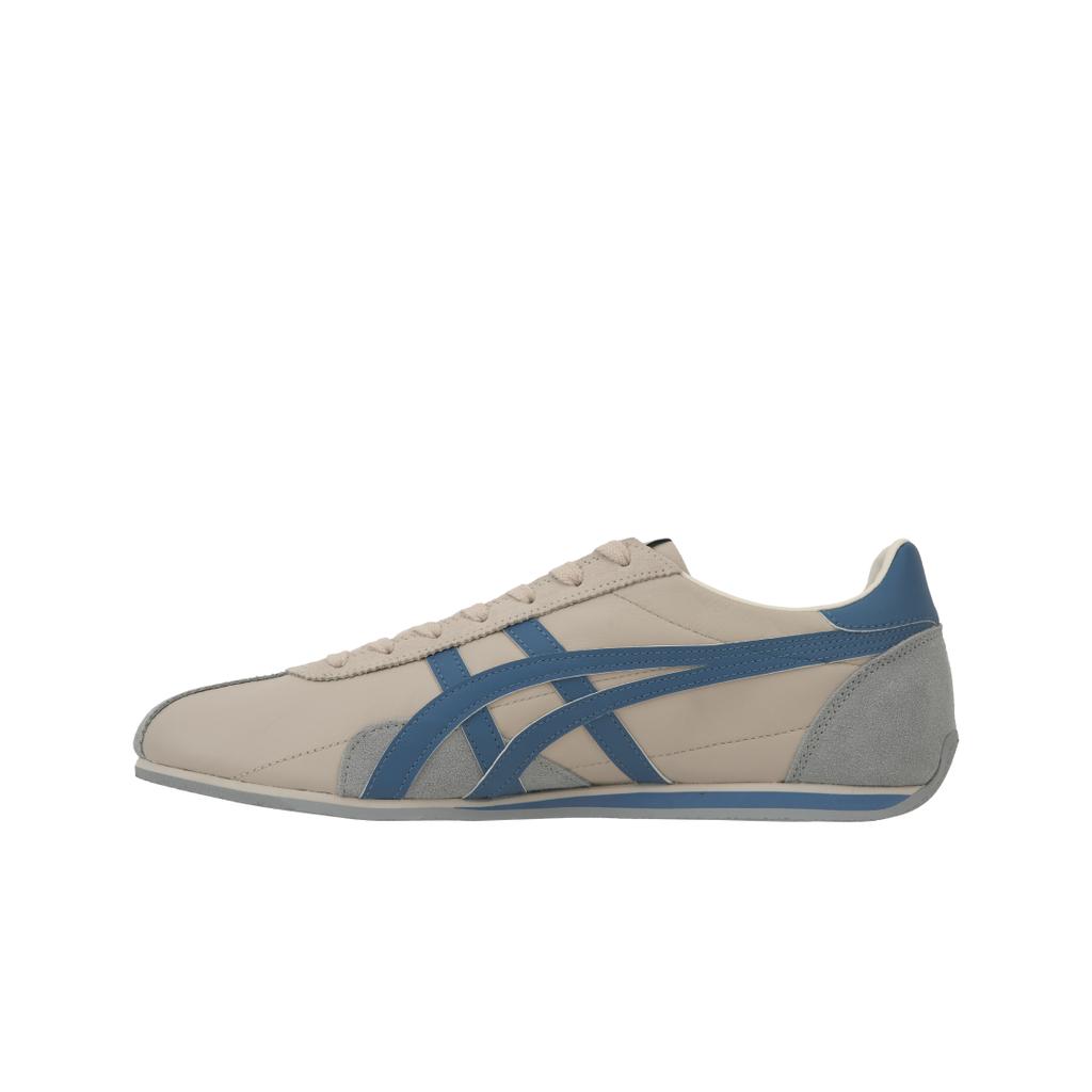 ONITSUKA TIGER Runspark синтетическая кожа удобные амортизирующие износостойкие низкие повседневные туфли унисекс повседневные туфли бежево-синие 1183B480-250