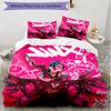 3pcs Duvet Cover Set (1*Duvet Cover + 2*Pillowcase, Without Core), Jinx Print Soft All‑Season Bedding Set, Home Bedroom Decor Gift