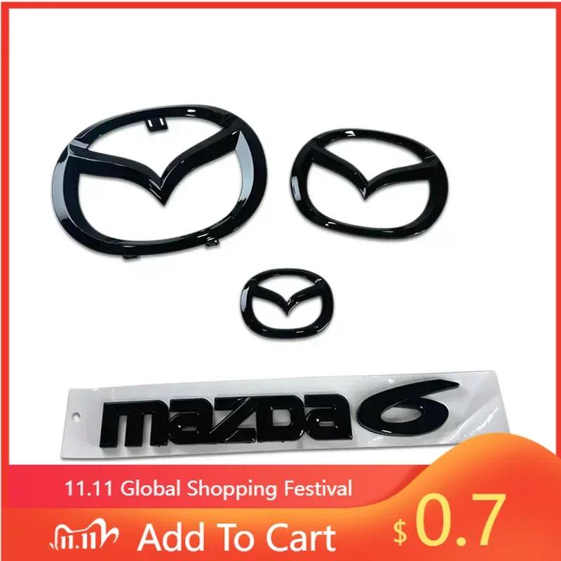 2025 Горячий Пластиковый Передний Значок Багажника Автомобиля для Mazda 6 Mazda6 Значок Рулевого Колеса 3D Наклейка на Кузов Заменяемая Задняя Наклейка для Модификации Хвоста