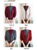 Mom's Red Fleece-Lined Winter Sweater - Perfect for New Year & Spring Festival for Middle-Aged and Elderly Women