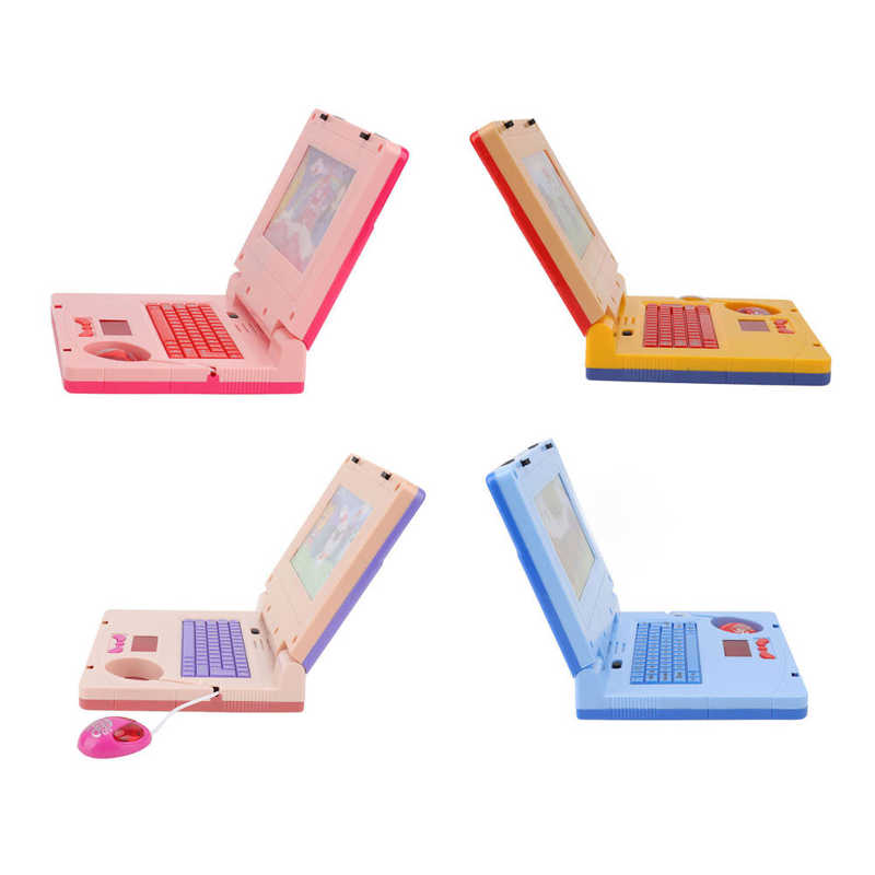 Kids Learning Laptop LED Electronic Learning Machine With Music And Light Cognitive Educational Toy Gift For Children