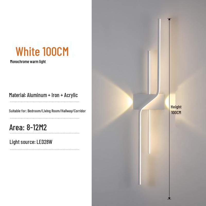 Minimalist Long Strip Light for TV Background, Bedroom, or Staircase Decor