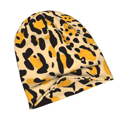 Golden Animal Print Ornament Adult Fashion Beanie That Transitions Effortlessly from Morning Commutes To Evening Walks While Maintaining a Clean Urban