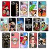 KK-39 One Piece Family Soft Black Case for iPhone XR 14 15 11 12 13 6 7 8 X XS Pro Max Samsung S22 S23 S21 S24 FE Ultra S8 Plus