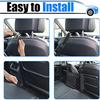 Car Purse Holder Between Seats, Leather Auto Front Seat Handbag Organizer Pocket, Large Capacity Car Net Pocket Handbag Holder, Backseat Barrier