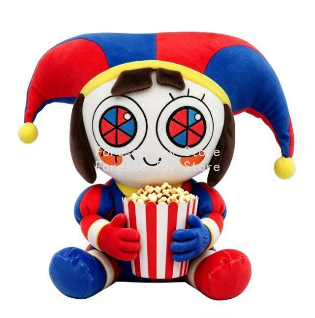 The Amazing Digital Circus Anime Surrounding Popcorn Pomni Plush Toy Kawaii Decorative Display Ornament Best Gifts for Childrens