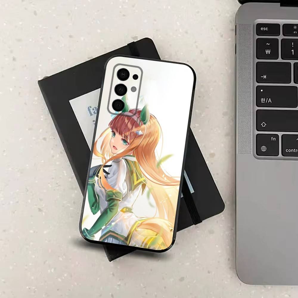 Горячий чехол для телефона игры U-Umas Musume для Samsung Galaxy A91,A80,A73,A72 ,A71,A53A52,A32 ,A31A22,A21s,A20,Черный чехол
