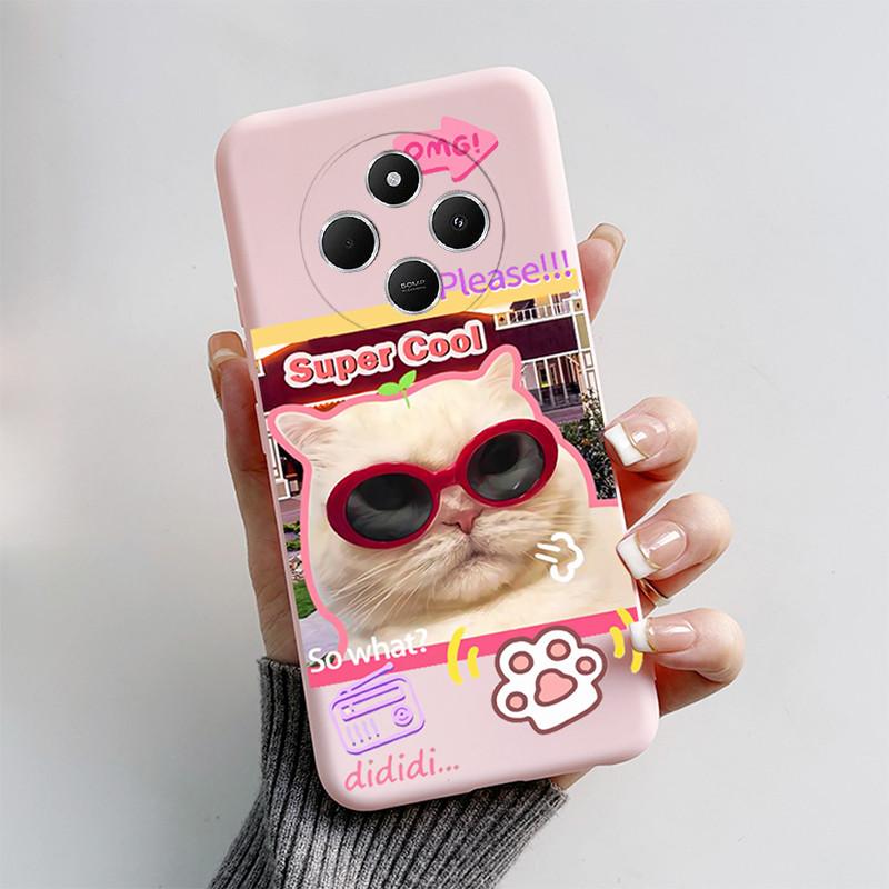 Чехол Redmi 14C Для Xiaomi Redmi 14C Чехол Funda Coque Милый Кот Мультяшный Щенок Собака Силиконовый Мягкий ТПУ Чехлы для Телефона Бампер Redmi 14C