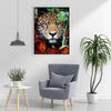 5D Diamond Embroidery Animals Diamond Painting Full Round Drill Tiger Lion Face Flowers Picture of Rhinestones Home Decor