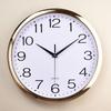 12-inch Plastic Electroplating Quartz Clock Bedroom Living Room Wall Clock Simple Clock Customized Advertising Clock