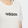 Adidas Neo Solid Color Logo Print Sports T Shirt Women Tops White HE4526