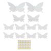 12Pcs/Set 3?Dimensional Sticker Simulation Flash Wallpaper Living Room Wedding Wall Art for