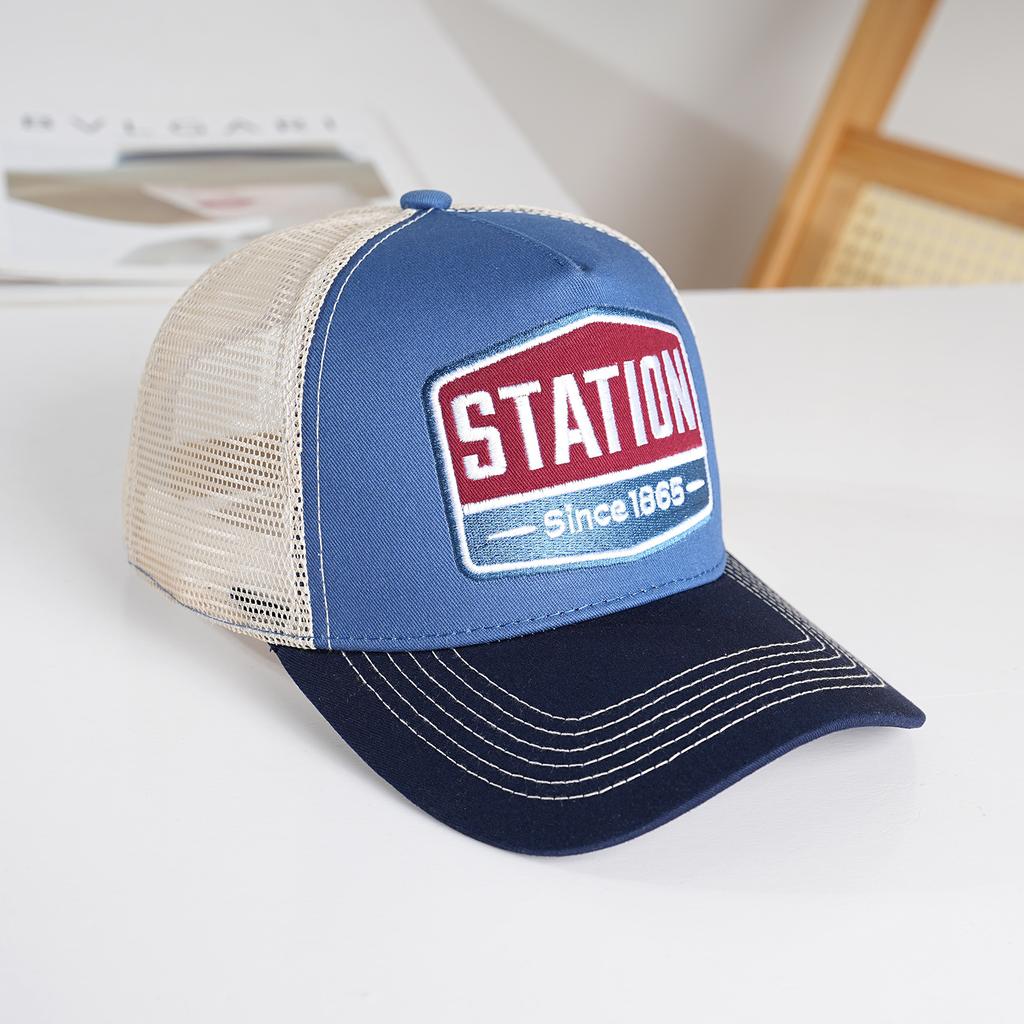 Hot Sale American Embroidered Baseball Cap European and American Hip Hop Mesh Breathable Big Brim Cap Adult Hat