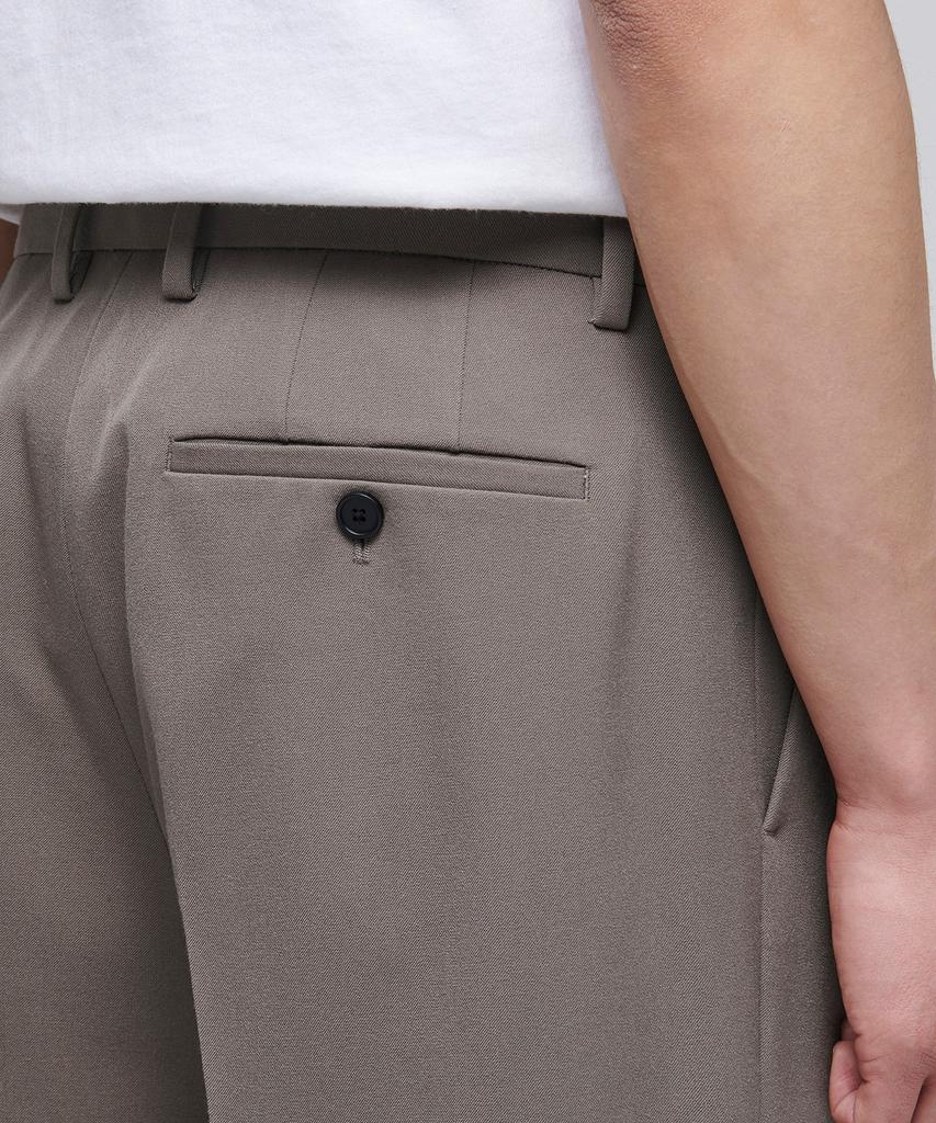 MUSINSA STANDARD Wide Hidden Banding Crop Slacks [Dusty Beige]