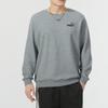 Puma Сплошной цветной логотип для бега, тренировок, фитнеса, повседневная толстовка с круглым вырезом и длинным рукавом, мужская толстовка, серая 683375-03