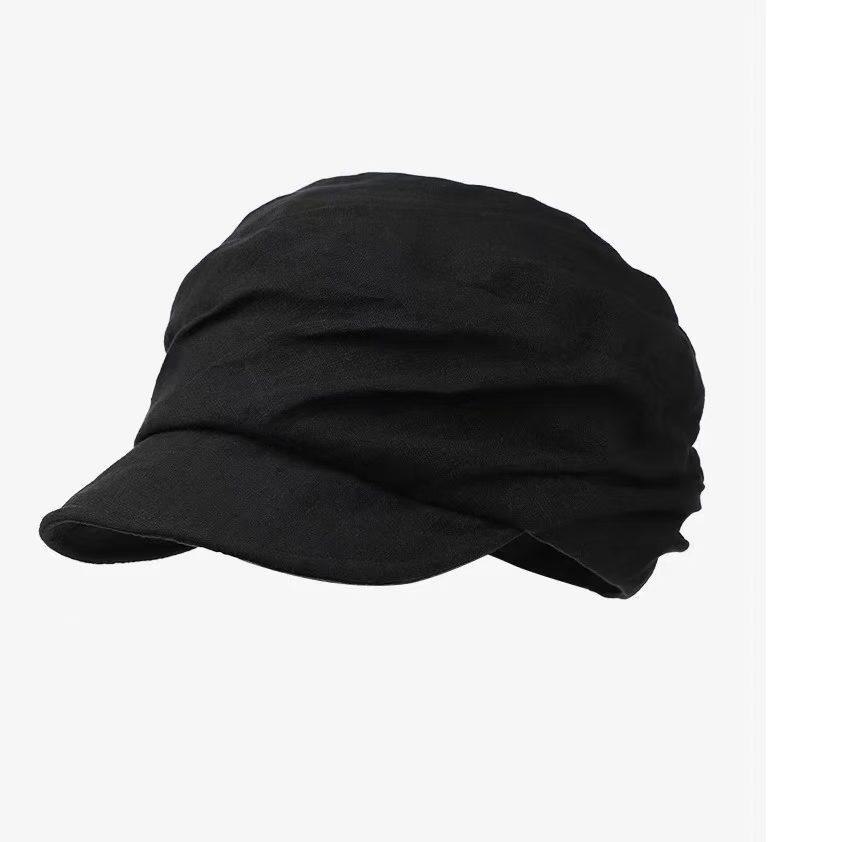 Cloud hat women's spring summer Sichuan big northwest travel retro octagonal hat newsboy hat linen brown hat