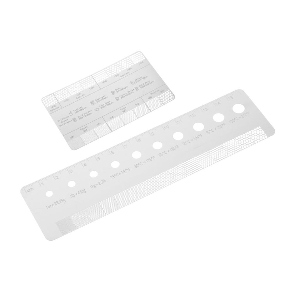 Линейки для измерения кофейной гущи, маркер для сравнения кофейной гущи, шкала размера кофейного порошка для кофеварки, домашнего кафе, бара