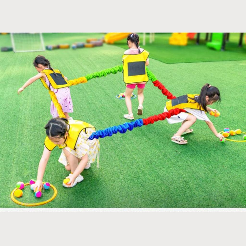 Outdoor Team Building Sports and Entertainment Toys Interactive Elastic Rope Loops Children's Sensory Rope Strength Training
