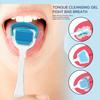 1/3pcs Portable Plastic Tongue Scraper Reusable Oral Hygiene Coating Brush for Bad Breath Cleaning Coated Tongue Oral Dental Hygiene Care Tool