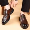 Fashion New Men's Business Casual Shoes Classic Male Slip On Flats Handmade Casual Leather Oxford Shoes Breathable Male Dress Footwear