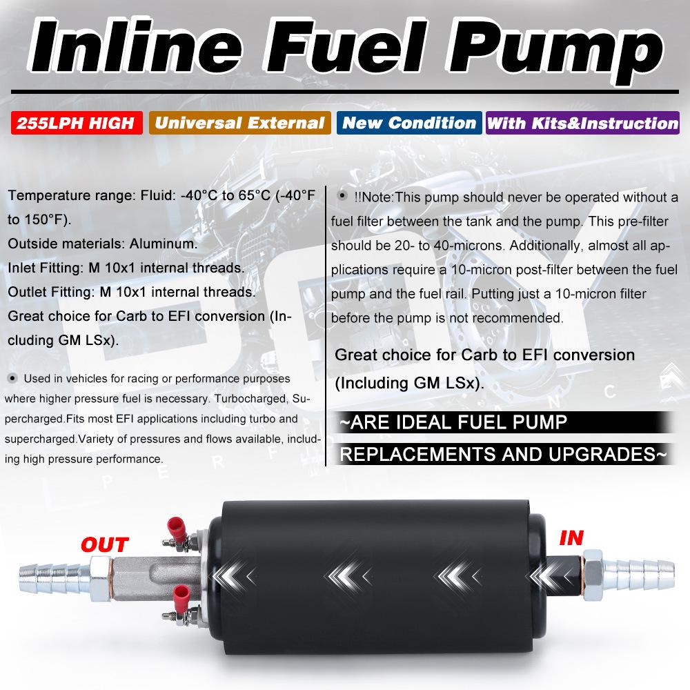 High-Performance 255LPH Fuel Pump GSL392 for Universal Auto Models