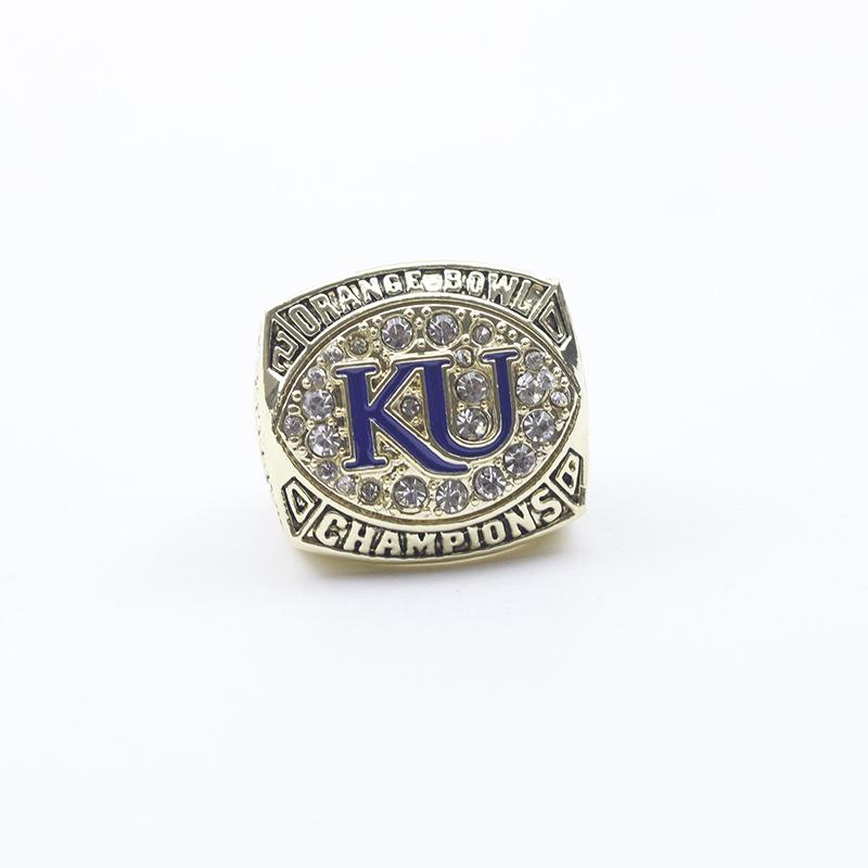 Баскетбольное чемпионское кольцо NCAA 2008 года Kansas Jayhawks