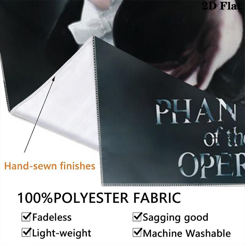 The Phantom of the Opera Wall Tapestry Aesthetic Wall Hanging Printed Fabric Blanket Decorative Tapestries for Bedroom Living Room Home Decor