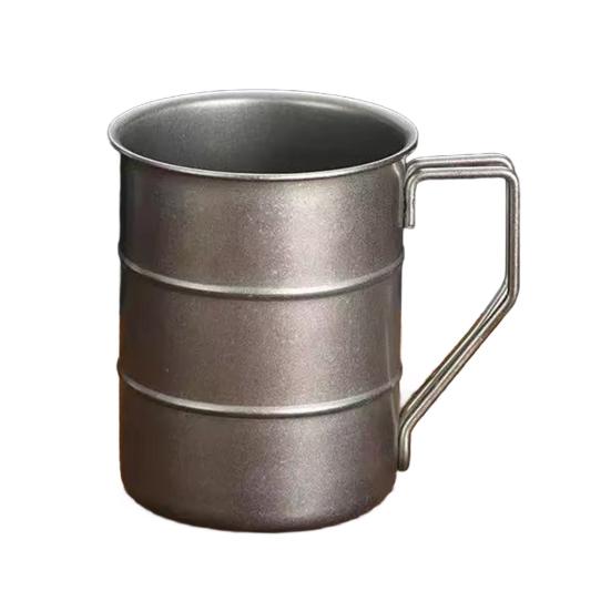 Кружка для кофе из нержавеющей стали 304, портативная дорожная кружка, стакан для воды, чая, кружка для молока, бокал для крафтовых коктейлей для работы, улицы, школы