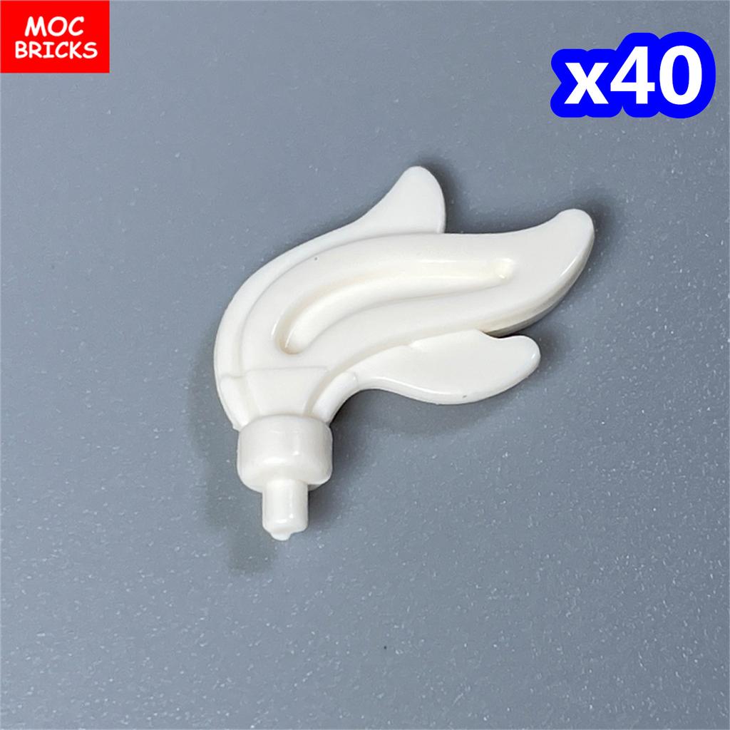 Non-Toxic Moc Bricks Window Fence Arch White Winter Snow Horse Figure City Architectural Church Accessories Children Christmas Toys