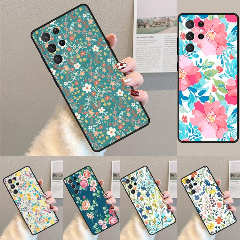Цветочный узор Цветок Чехол для телефона для Samsung Galaxy note 10 pro S26 Ultra S23 S24 FE S25 S21 S22 PLUS противоударный Чехол