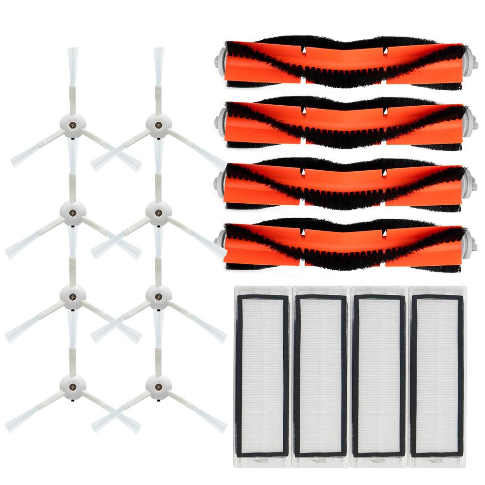 Основная щетка + HEPA-фильтр + боковая щетка для робота-пылесоса Xiaomi MI 2 Roborock S50 S51, запчасти для пылесоса, аксессуары