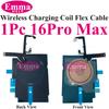 EmmaHelp 1 шт. Для iPhone 13 Pro Max 16 14 15 8 Plus XR Беспроводная зарядная катушка С гибким шлейфом громкости Панель вспышки Наклейка