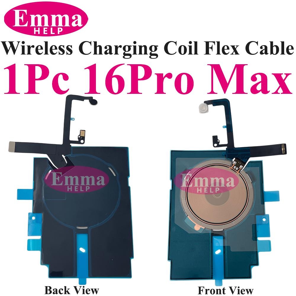 EmmaHelp 1 шт. Для iPhone 13 Pro Max 16 14 15 8 Plus XR Беспроводная зарядная катушка С гибким шлейфом громкости Панель вспышки Наклейка