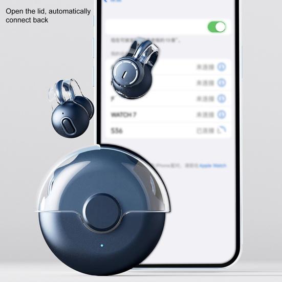 Беспроводные наушники-клипсы с Bluetooth-совместимостью 5.3 с шумоподавлением Спортивные наушники с длительным сроком службы батареи Спортивные принадлежности