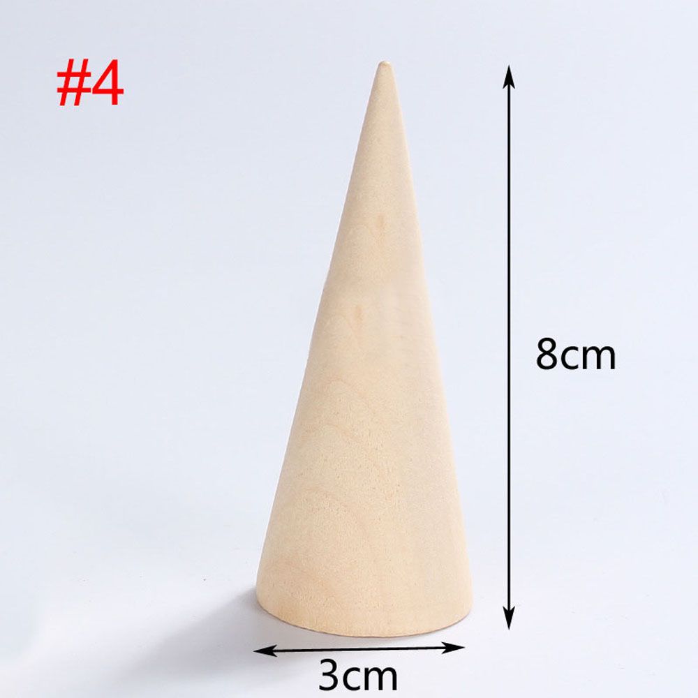 Дизайнерская неокрашенная подставка в форме конуса для хранения ювелирных изделий, стойка для колец, держатель для колец, органайзер