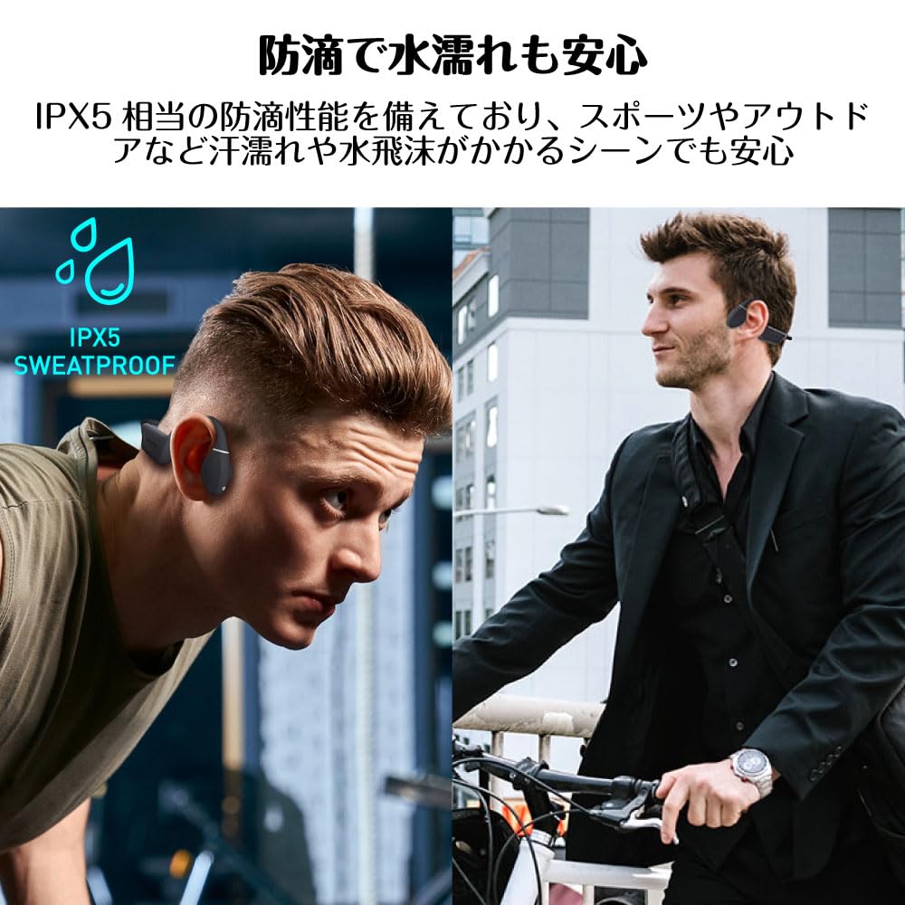 Creative Outlier Green Bluetooth Wireless Earphones with Adjustable Vibration Bone Low Latency and Mic Free+ Headset, Conduction, Mode, (HS-OTFPL-GR)