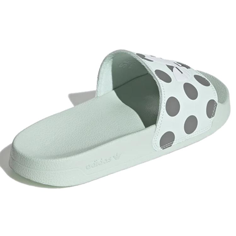 adidas Шлепанцы Adilette 'Dash Green Polka' Женские FU9150