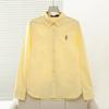 College Style Cotton Long Sleeve Shirt With Embroidery For Spring Casual Women