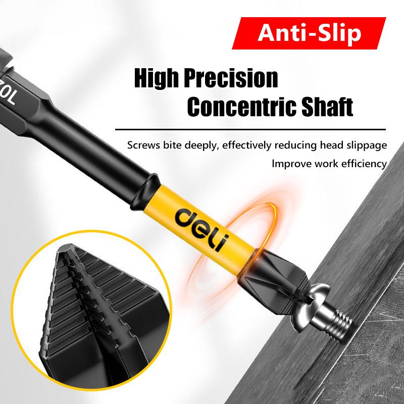 Non-Slip Impact Batch Head Strong Magnetic Cross High Torque Hardness Screw 25/50/65/70/90mm Waterproof Ph2 Screwdriver Bits Set