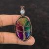 Tree Of Life Rainbow Solar Quartz Druzy Pendant Copper Wire Wrapped Pendant Moonstone Pendant Real Gemstone Pendant Handmade Copper Jewelry