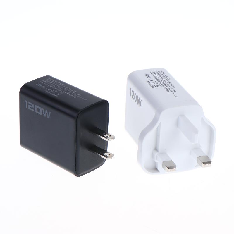 1 шт. EU US UK вилка, дорожная станция-зарядное устройство 4 порта 120 Вт USB C, быстрый адаптер питания PD QC3.0 для телефона
