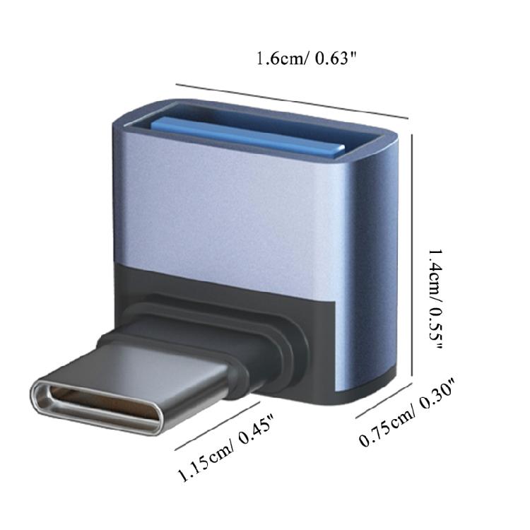 Переходник-адаптер с USB Type-C (папа) на USB 3.0 (мама) 10 Гбит/с для офиса