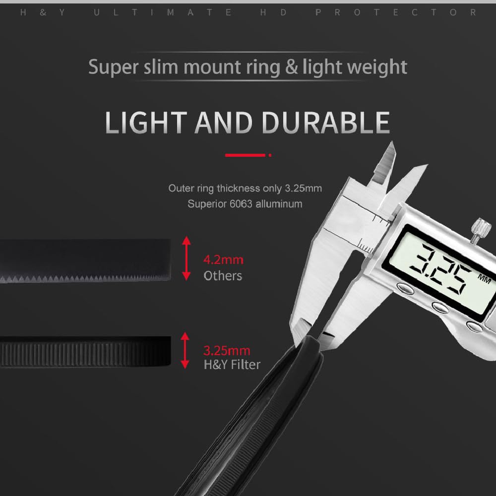 Защитный фильтр для объектива 82мм Ultimate HD Protector Защитный тип Отражение Высокая плоскостность Тонкая оправа Насечка Антистатический Защита от отпечатков пальцев Водоотталкивающий