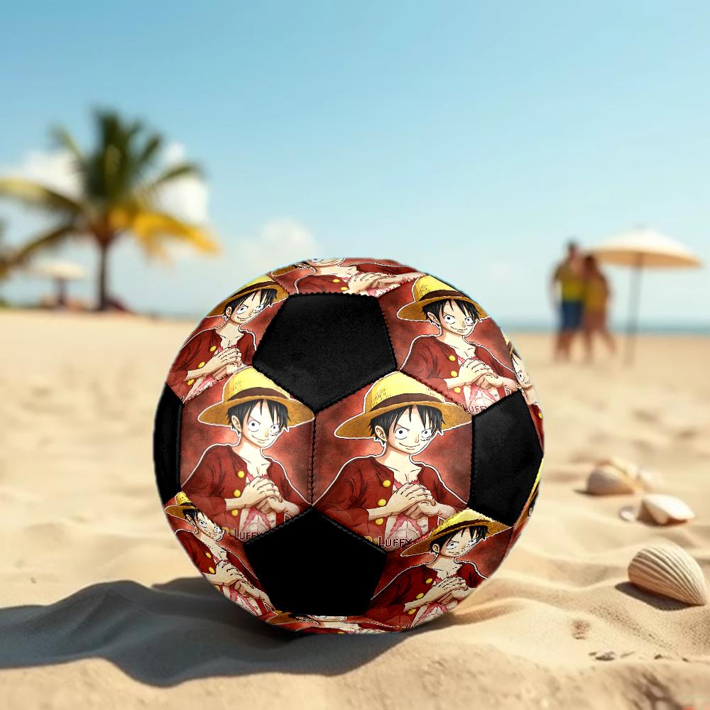 1pc ONE PIECE Luffy Football Soccer Ball Size 5 Indoor Soccer Ball Fashion Colorful Backyard Game -Great For Sports Fans Gift HE30