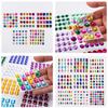 Colored Self-adhesive Rhinestones Sticker Children's Stage Show DIY Face Eye Decoration Acrylic Crystal Diamond Tattoo Sticker